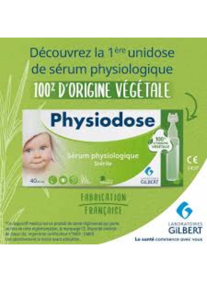 Physiodose Sterile Physiological Serum 40 Vegetable Single Doses - Image 4